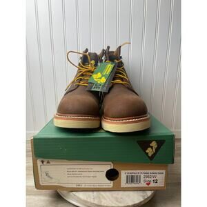 Golden Retriever 2952 Steel Toe Buffalo Leather Work Boots New Mens 12W Brown EH